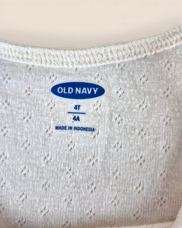 Pre-Loved Old Navy White Tank Top Girls 4Y | Betty’s Marketplace