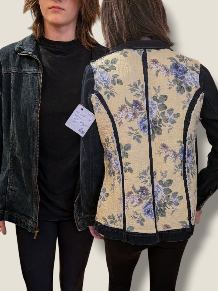 Stitch,  Loop, Create, Repeat, Repurposed Upcycled Denim Jackets
