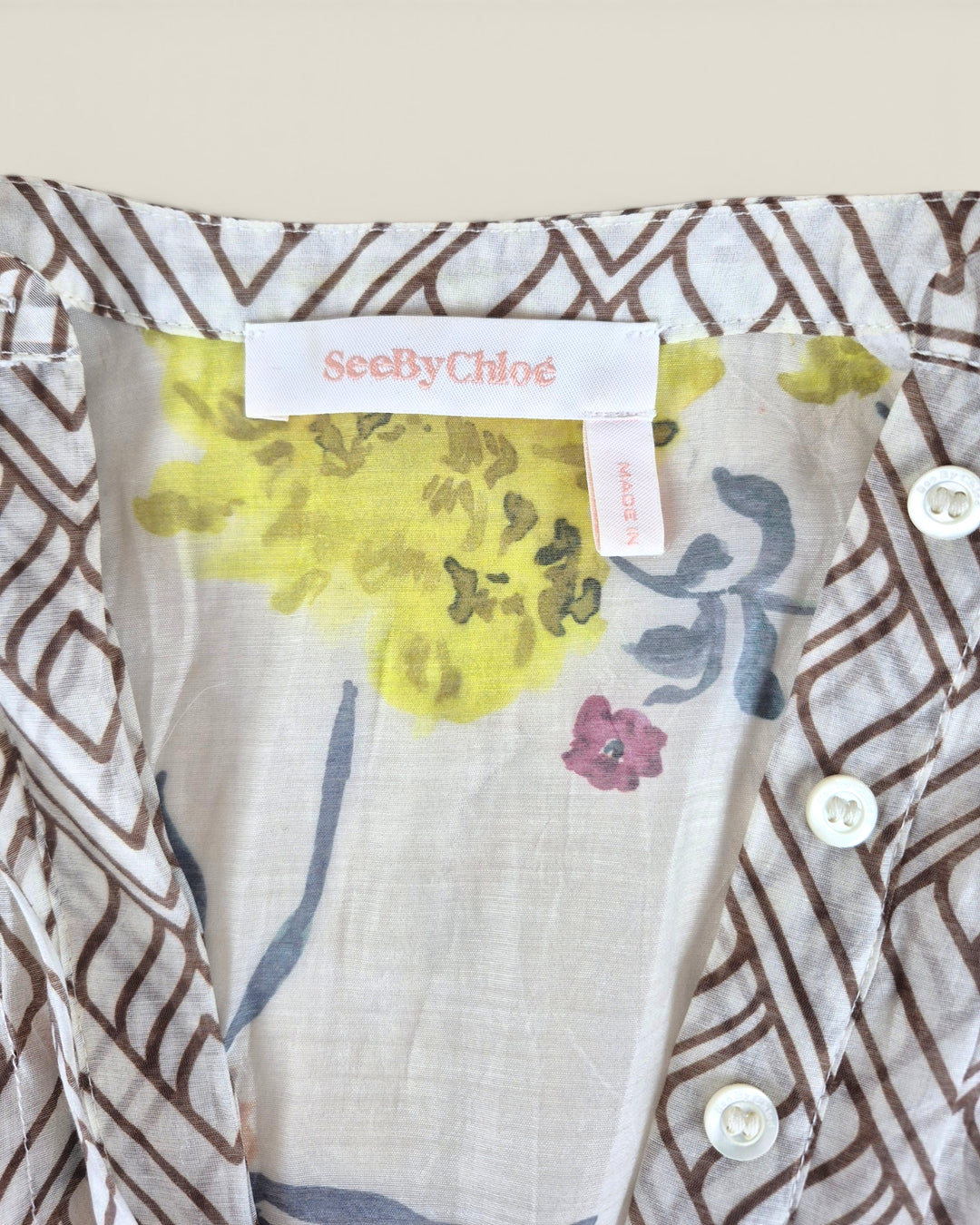 Pre-Loved See By Chloe Sheer Floral Dress Ladies Size 8-10 | Betty’s Marketplace