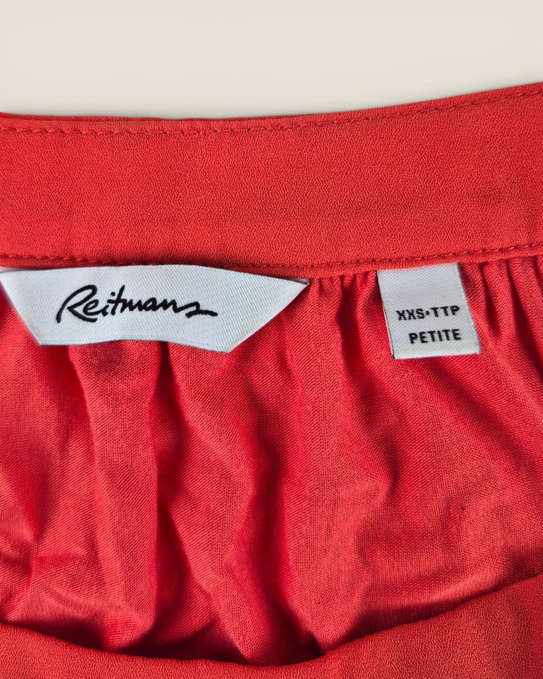 Pre-Loved Reitman's Coral Sleeveless Top Ladies XXS | Betty’s Marketplace