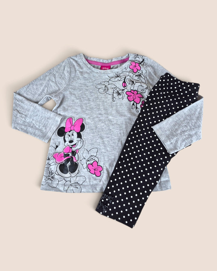 Pre-Loved Minnie Mouse Grey & Black Outfit Girls 4Y | Betty’s Marketplace