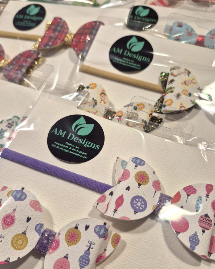 AM Designs, Holiday Hair Bow Sets