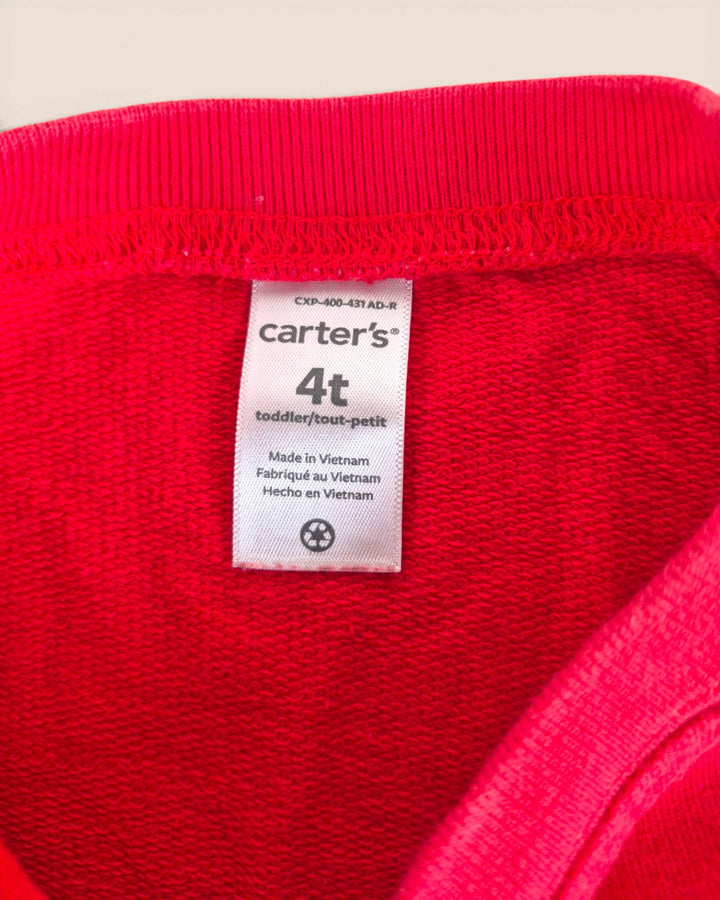 Pre-Loved Carter's Red & Gold Tulle Dress Girls 4Y | Betty’s Marketplace