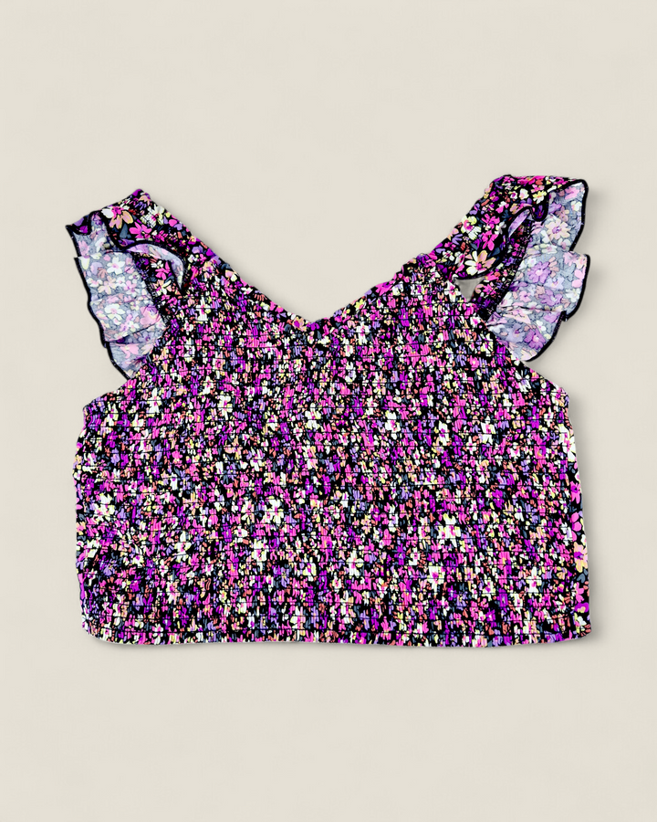 Pre-Loved With Tags My Sister's Closet Floral Crop Top Youth XL | Betty’s Marketplace