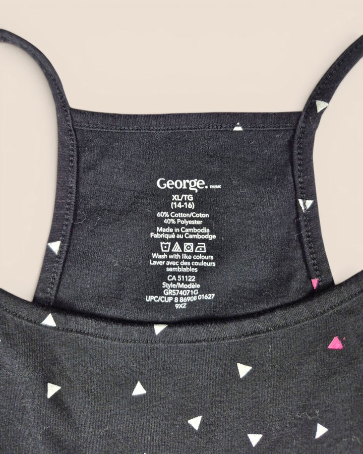 Pre-Loved George Black Patternd Dress Girls 14-16Y | Betty’s Marketplace