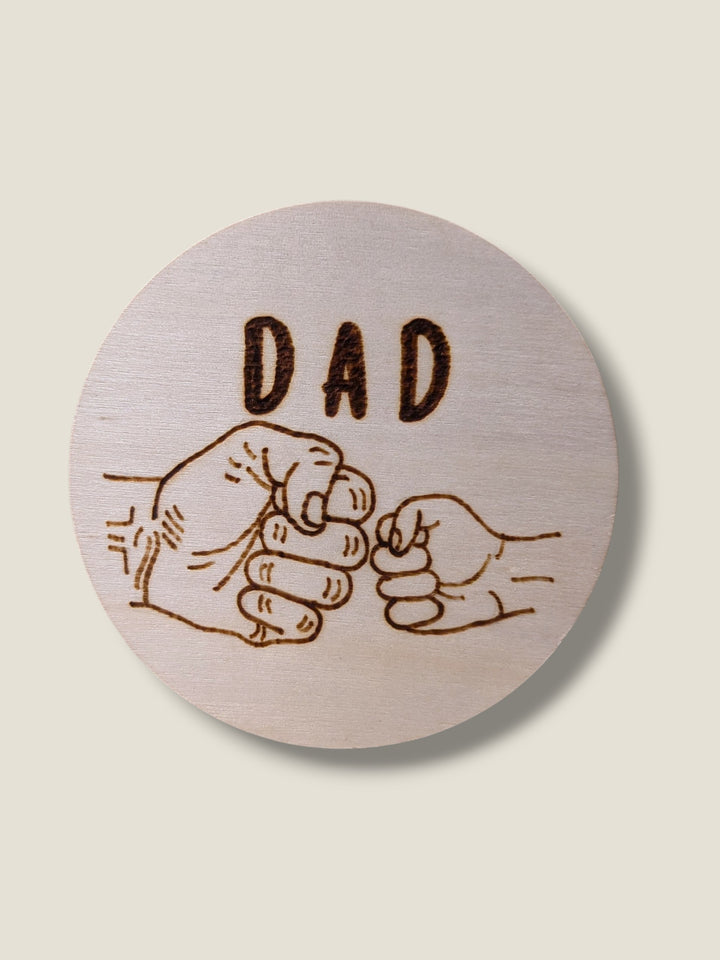 Marked In Wood, Wood Burnt Cork Backed Coasters