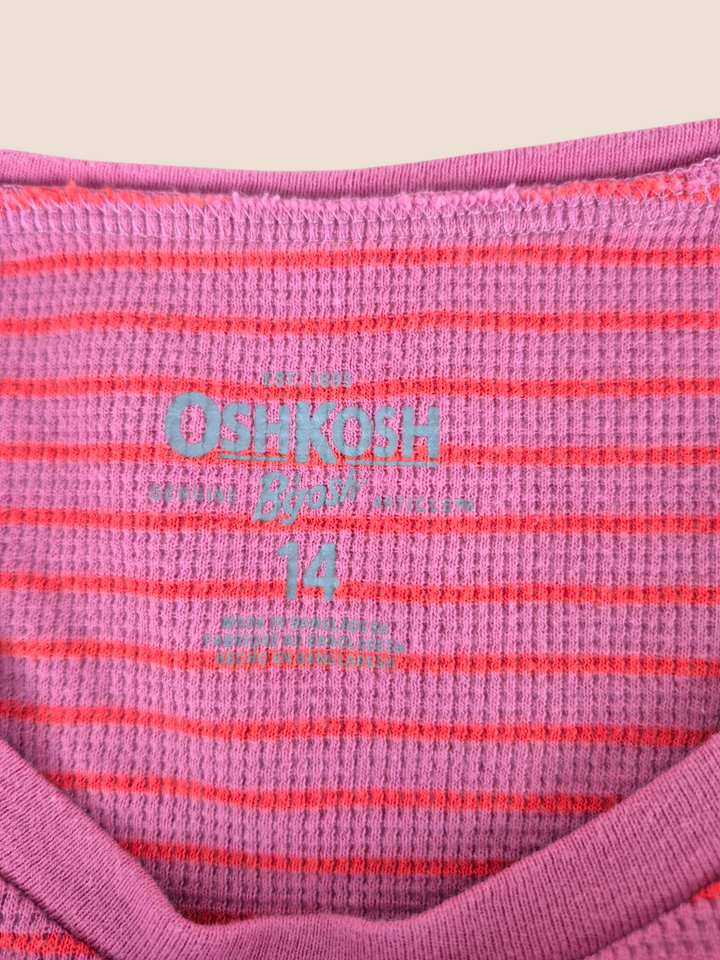 Pre-Loved Oshkosh Pink Striped Long Sleeve Top Girls 14Y | Betty’s Marketplace