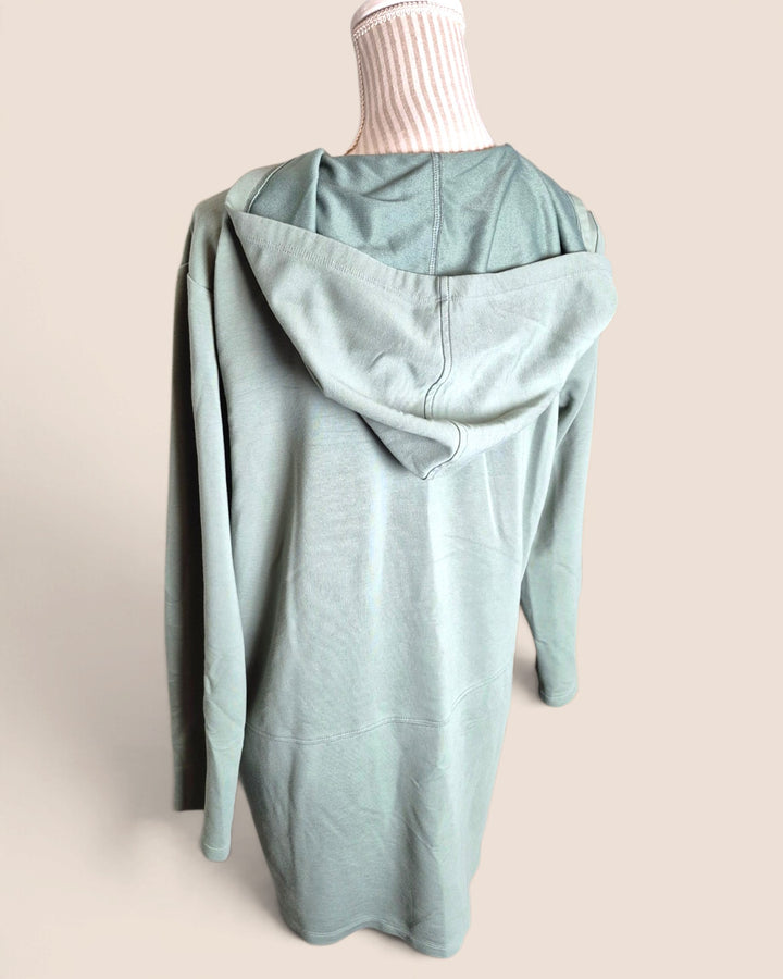 Pre-Loved Sketchers Long Green Hooded Sweater Ladies Large | Betty’s Marketplace