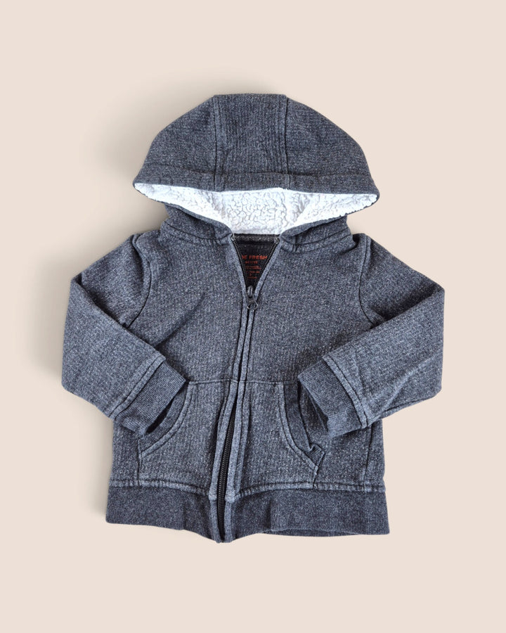 Pre-Loved Joe Fresh Charcoal Glitter Hooded Sweater Girls 3Y | Betty’s Marketplace