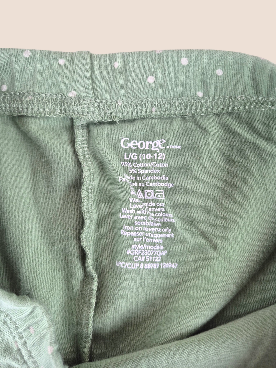 Pre-Loved George Green Polka Dot Leggings Girls 10-12Y | Betty’s Marketplace