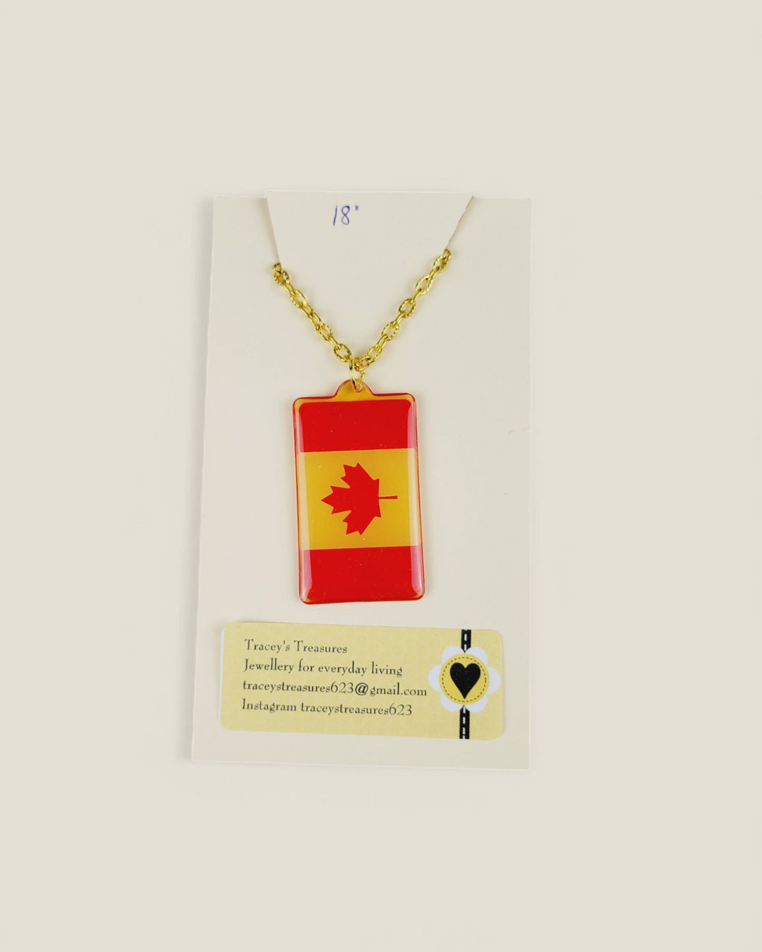 Tracey's Treasures, Necklaces, Canada Collection