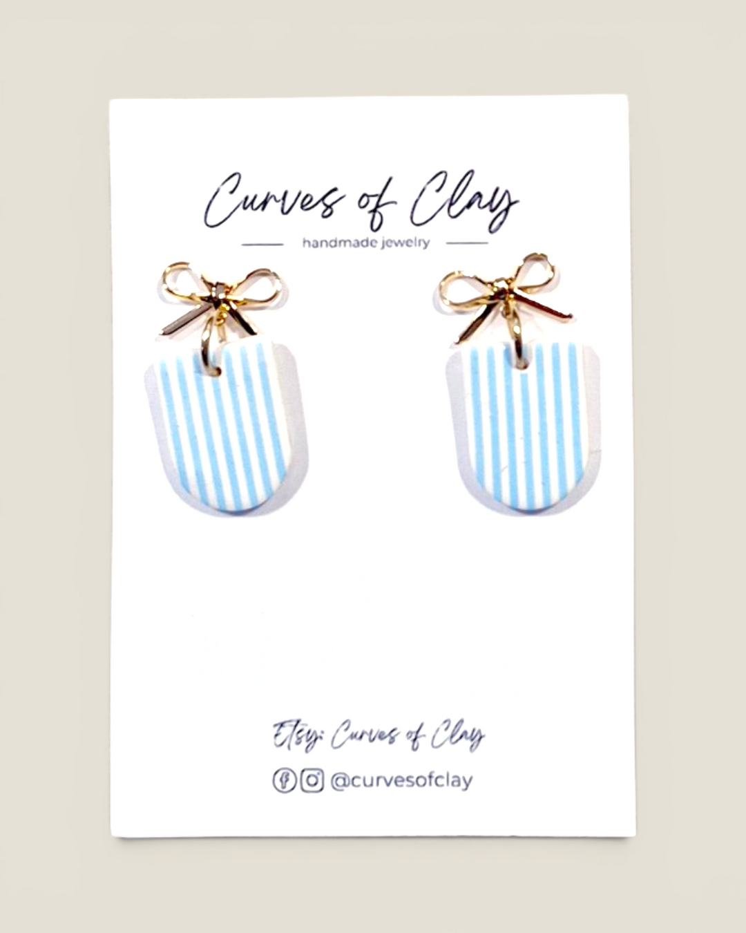 Curves of Clay, Everyday Dangle Earrings