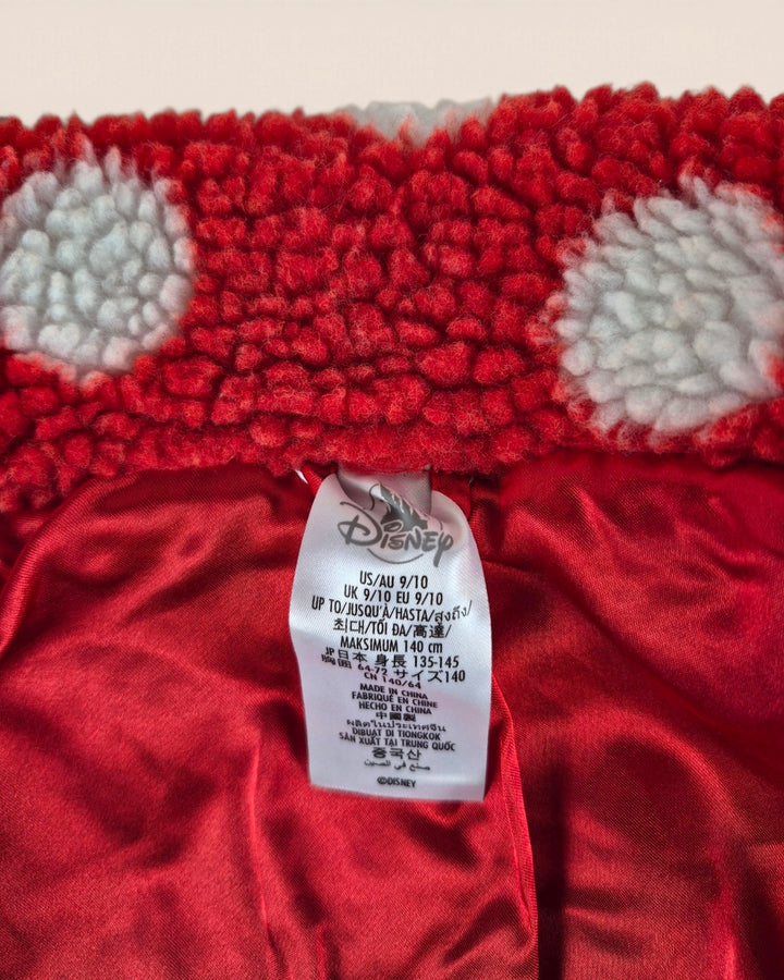 Pre-Loved Minnie Mouse Polka Dot Plush Jacket Girls 9-10Y | Betty’s Marketplace