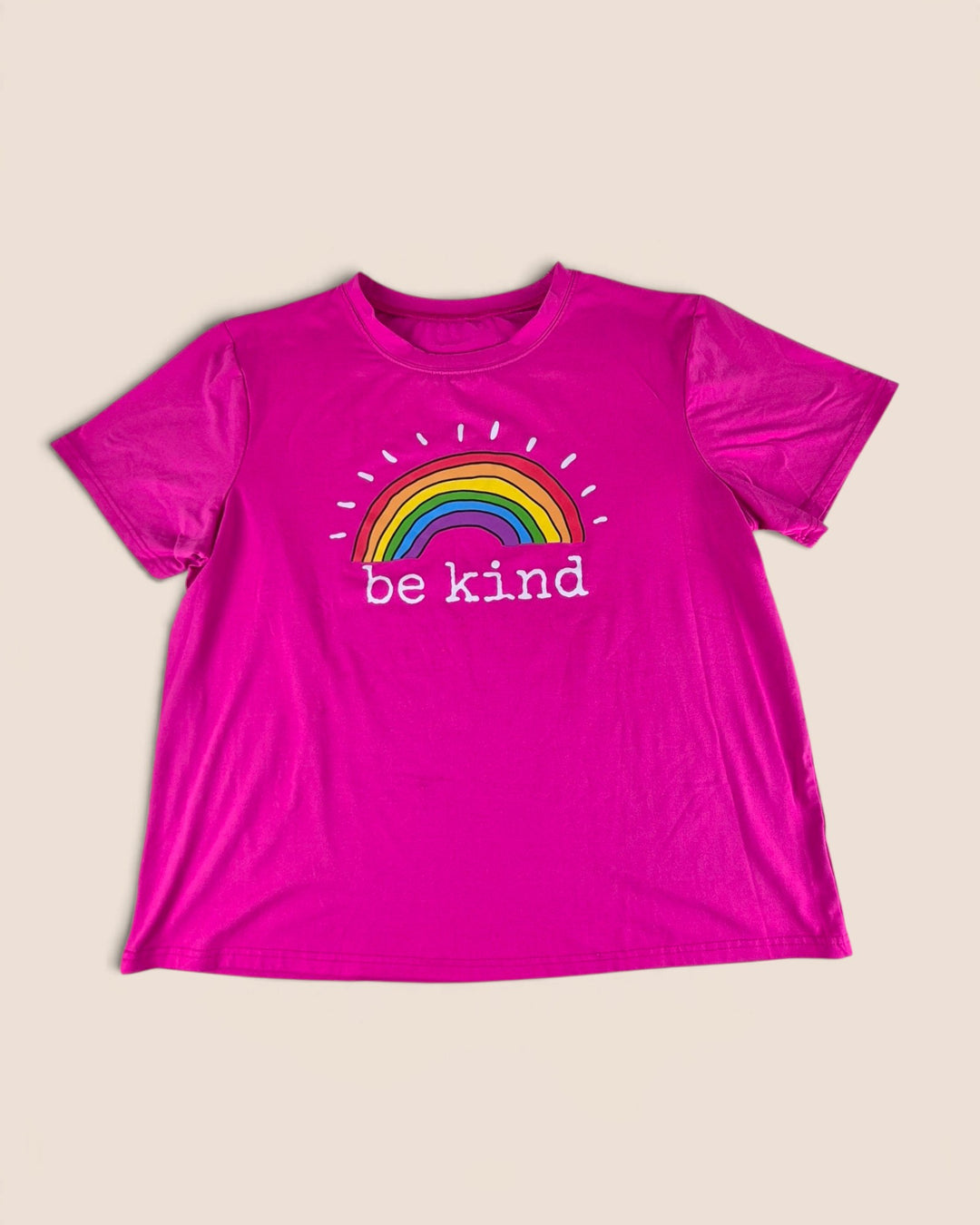 Pre-Loved Pink "Be Kind" T Shirt Ladies Approx Large | Betty’s Marketplace