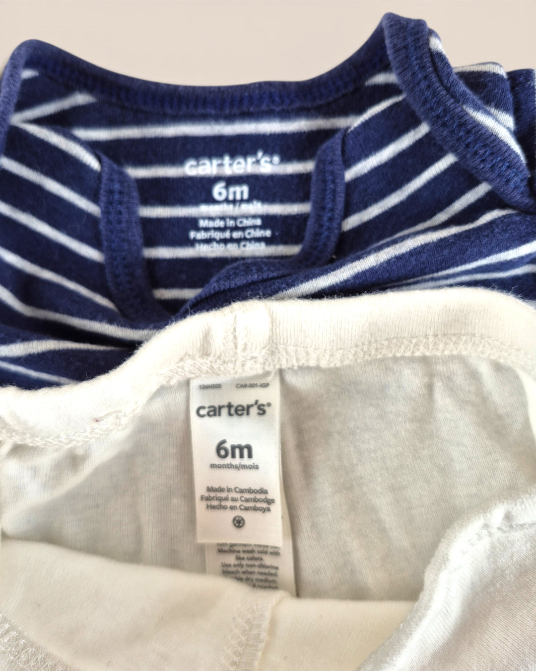 Pre-Loved Carter's White And Navy Outfit 6M | Betty’s Marketplace