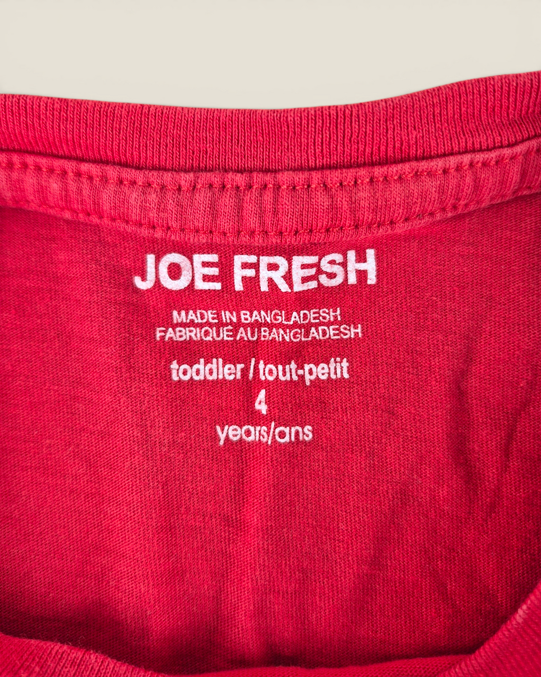 Pre-Loved Joe Fresh Canada T Shirt Girls 4Y | Betty’s Marketplace