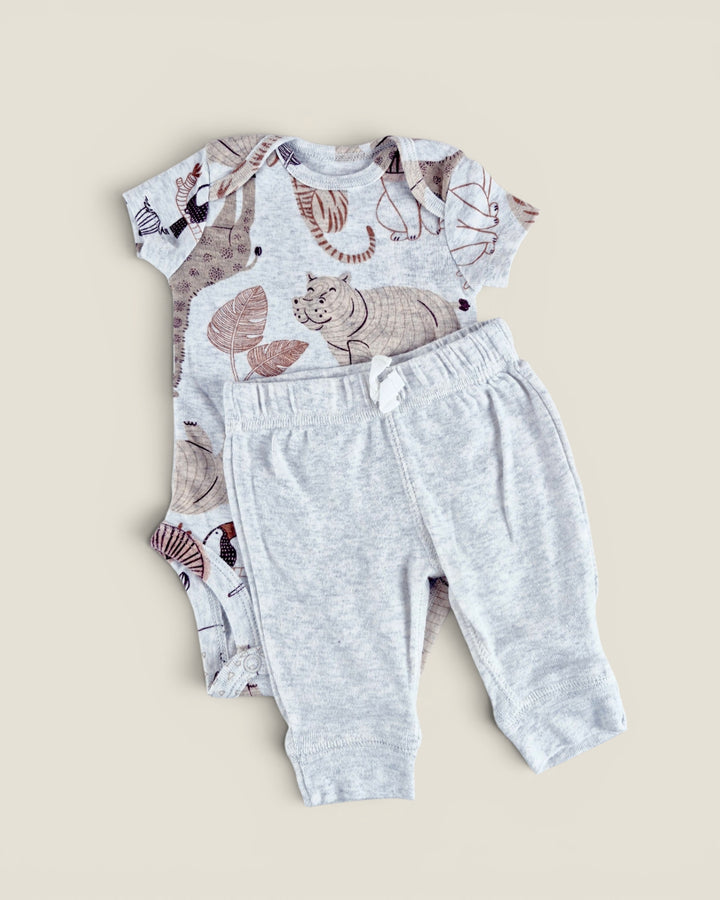 Pre-Loved Carter's Safari Animal Onesie Outfit NB | Betty’s Marketplace