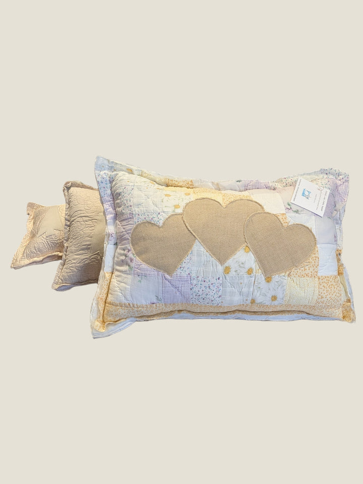 Stitch, Loop, Create, Repeat, Upcycled and Quilted Pillow Collection