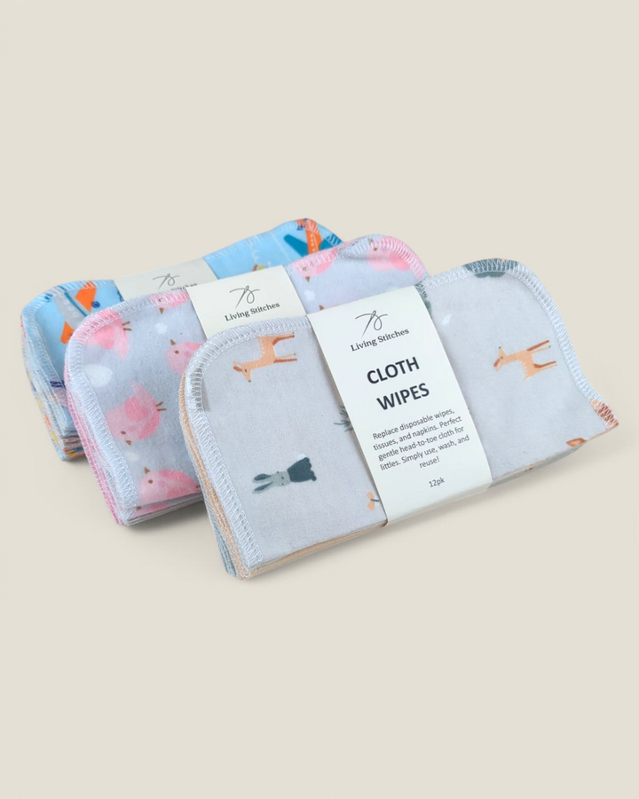 Living Stitches, Reusable Cloth Wipes