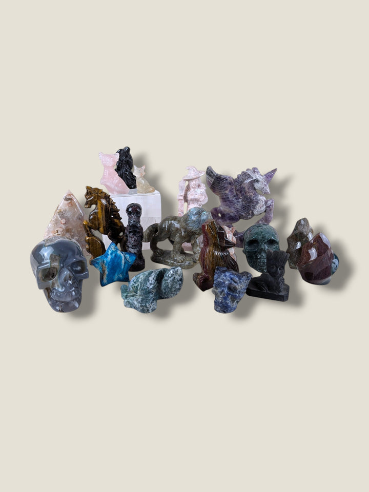 The Crystal Compass, Carved Crystals & Gemstones