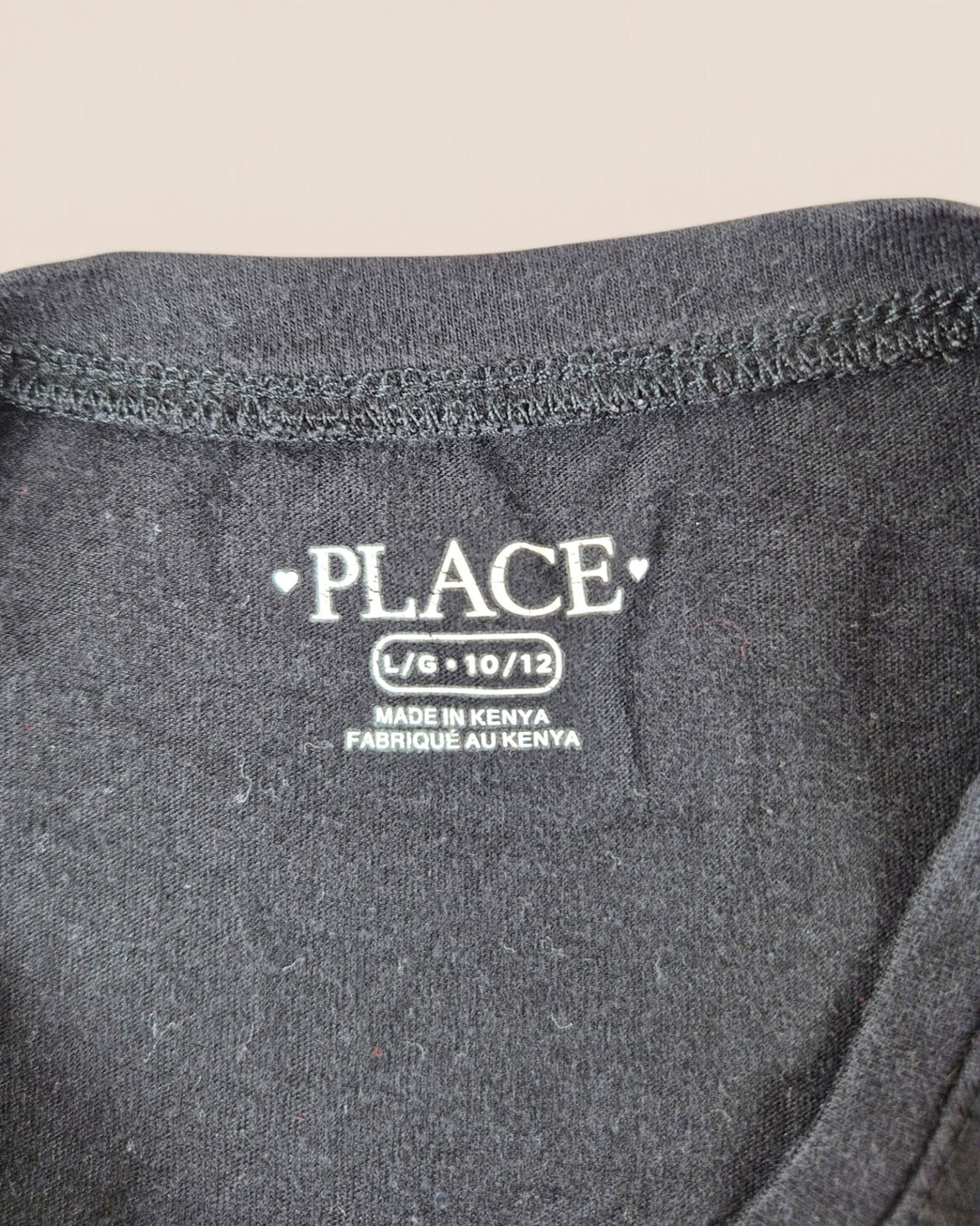 Pre-Loved Children's Place Black Tie Front T Shirt Girls 10-12Y | Betty’s Marketplace