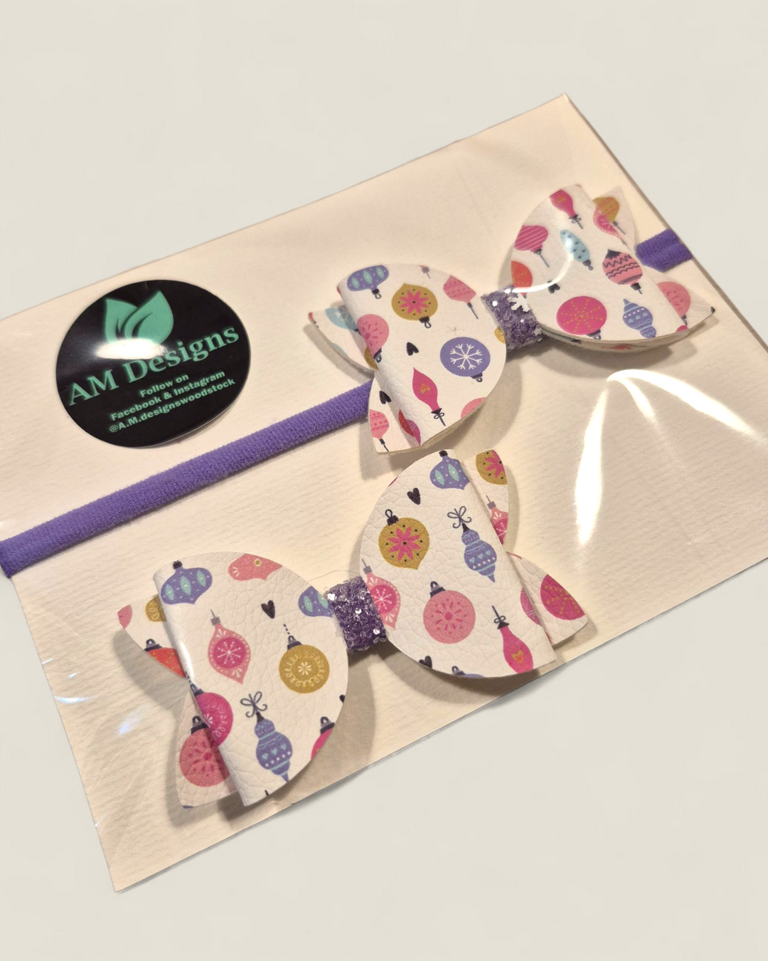 AM Designs, Holiday Hair Bow Sets