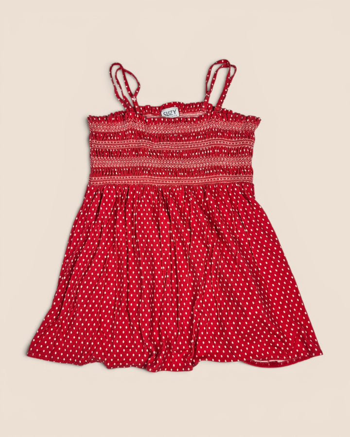 Pre-Loved Suzy Shier Red Polka Dot Tank Top Ladies Medium | Betty’s Marketplace