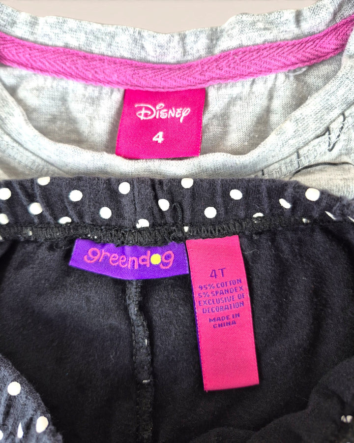 Pre-Loved Minnie Mouse Grey & Black Outfit Girls 4Y | Betty’s Marketplace