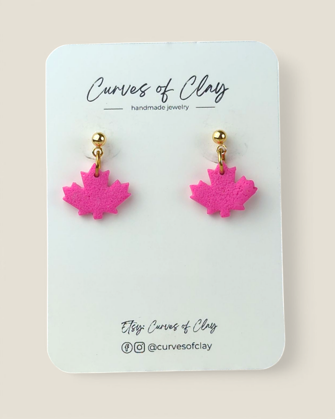 Curves of Clay, Everyday Dangle Earrings