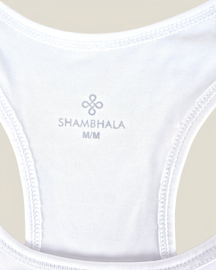 Pre-Loved Shambala Athletic White Tank Top Ladies Medium | Betty’s Marketplace