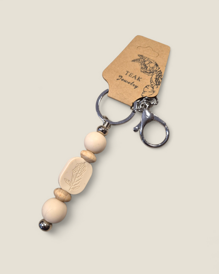 Teak Jewelry - Essential Oil Diffuser Keychains