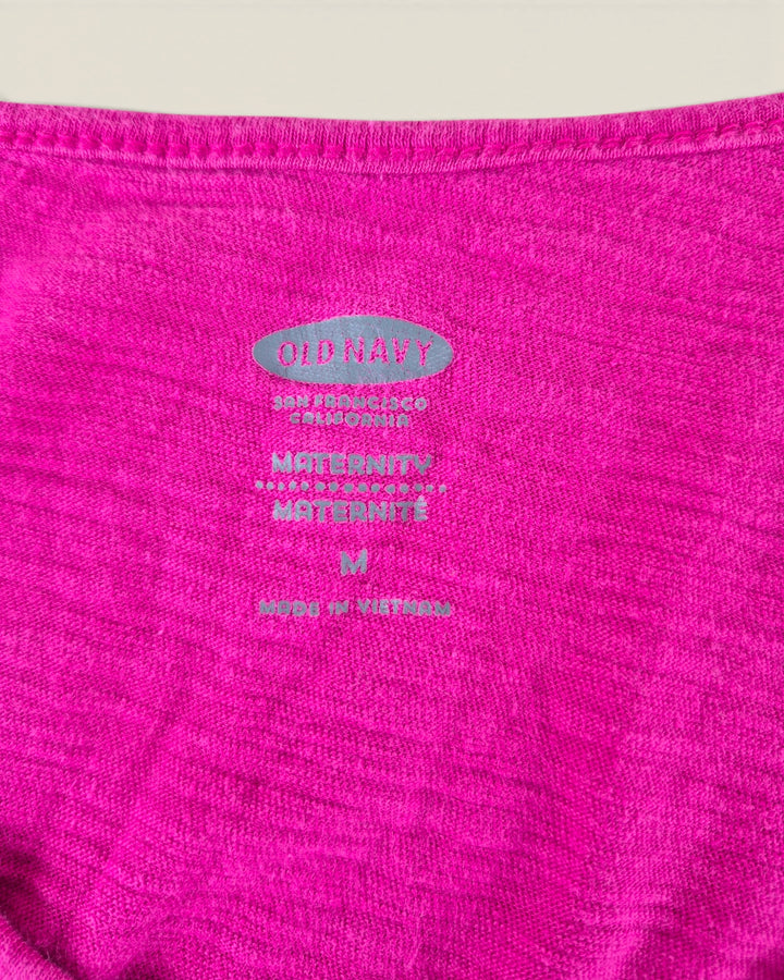Pre-Loved Old Navy Maternity Pink T Shirt Ladies Medium | Betty’s Marketplace