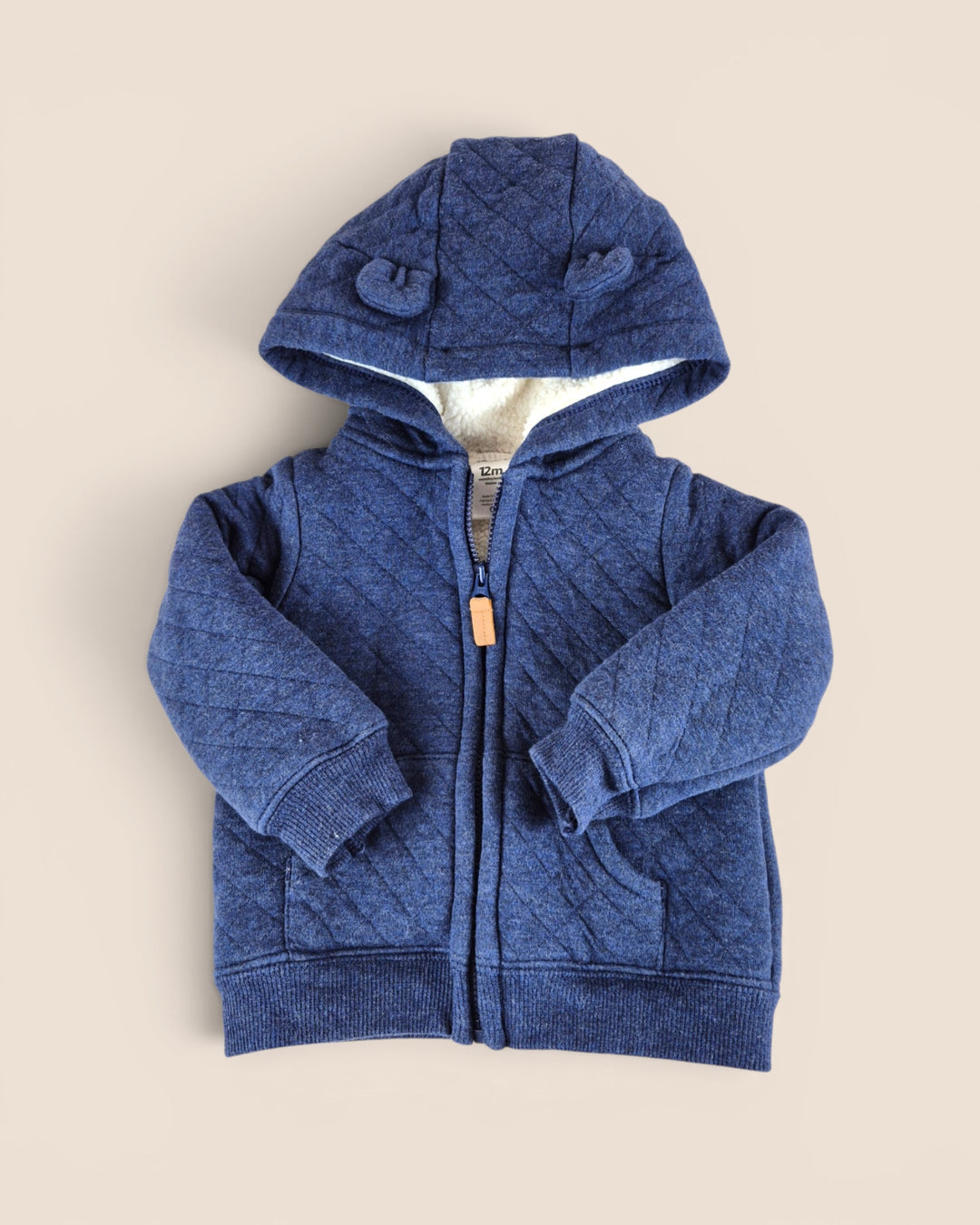 Pre-Loved Carter's Blue Quilted Sweater Jacket 12M | Betty’s Marketplace