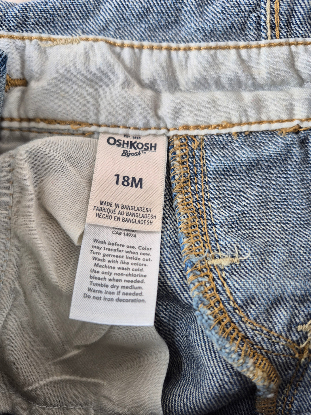 Pre-Loved Oshkosh Denim Overalls Girls 18M | Betty’s Marketplace
