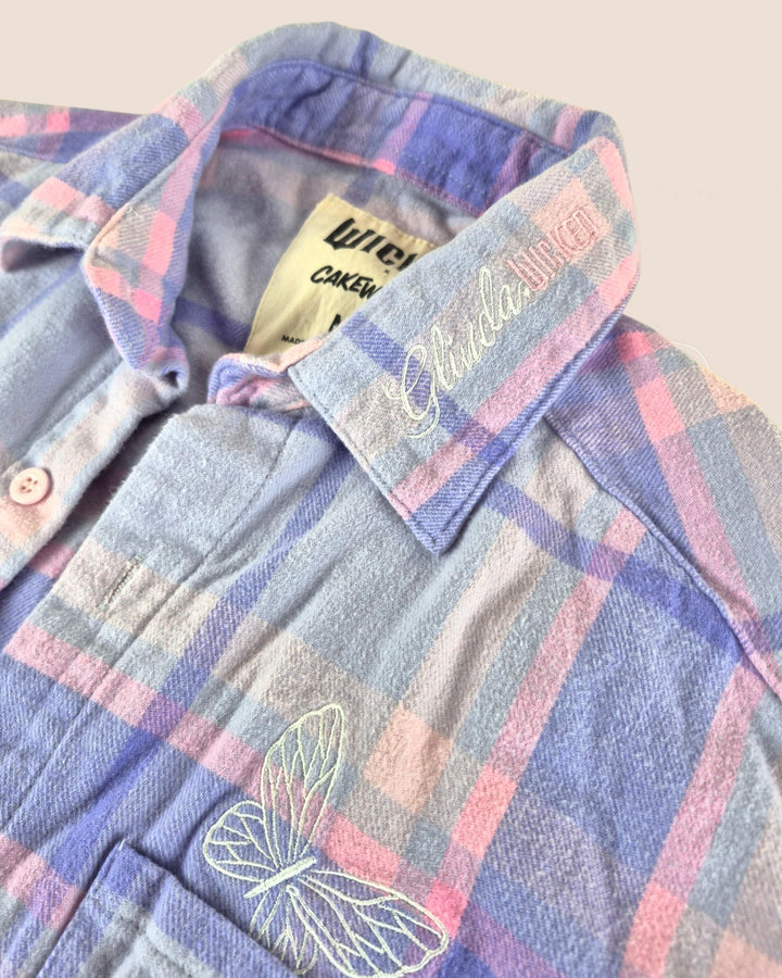 Pre-Loved Wicked Purple Plaid Flannel Shirt Ladies Medium | Betty’s Marketplace