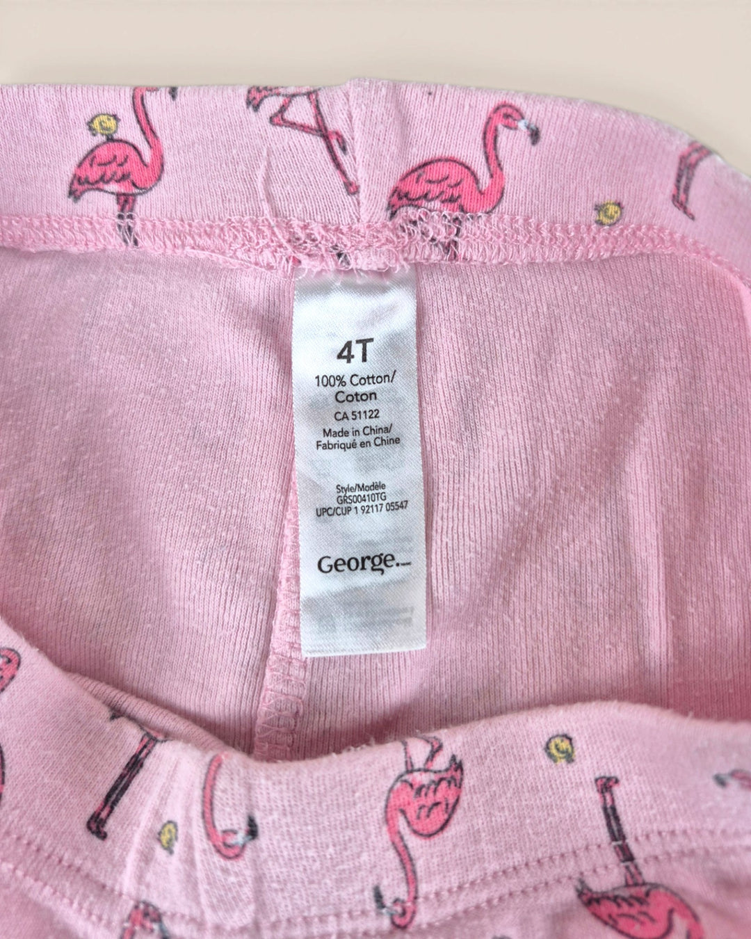 Pre-Loved George Pink Flamingo Shorts Girls 4Y | Betty’s Marketplace