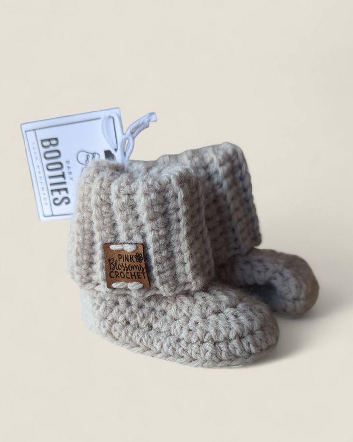 Pink Blossoms Crochet, Bowie Booties