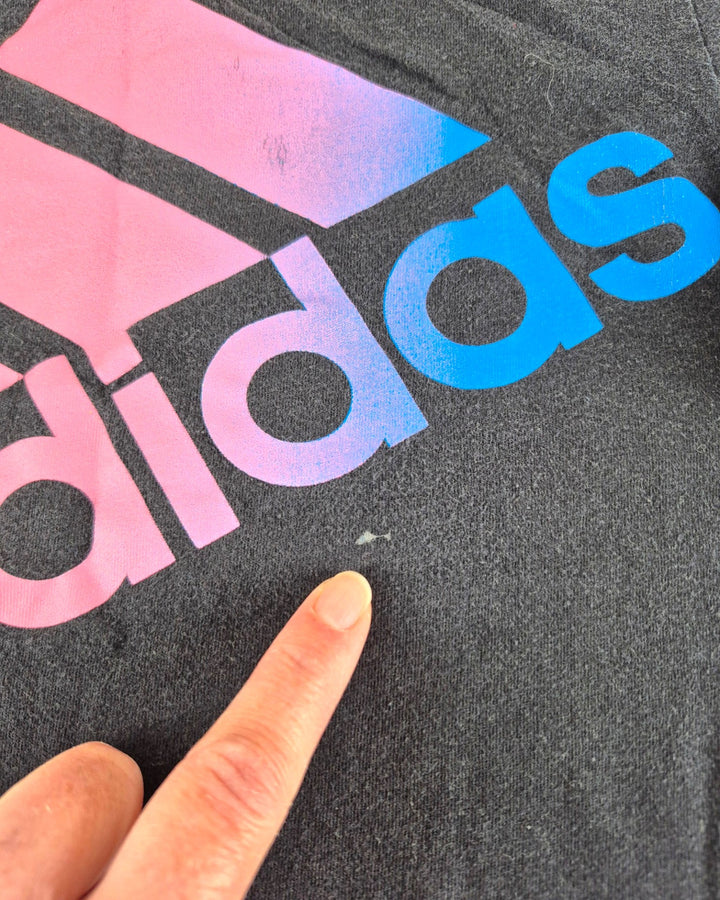 Pre-Loved Adidas Black T Shirt Boys 8Y Play Condition | Betty’s Marketplace