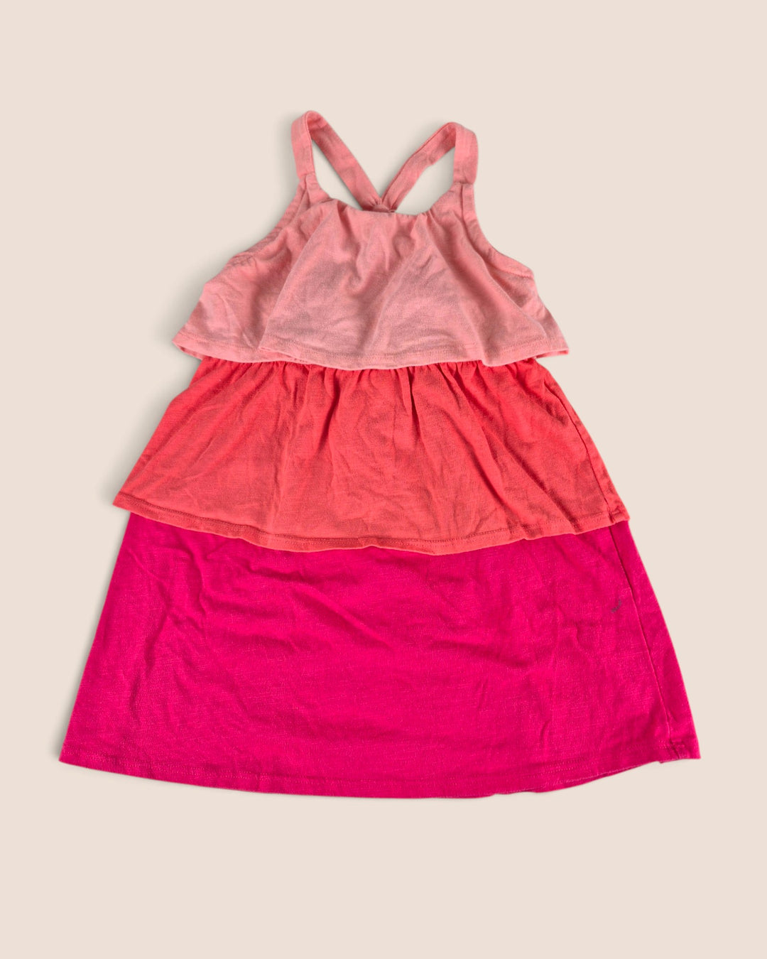 Pre-Loved George Pink Tiered Dress Girls 4Y | Betty’s Marketplace