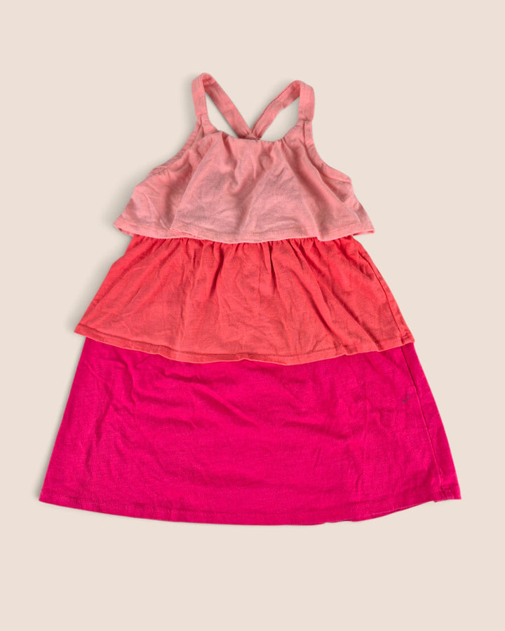 Pre-Loved George Pink Tiered Dress Girls 4Y | Betty’s Marketplace
