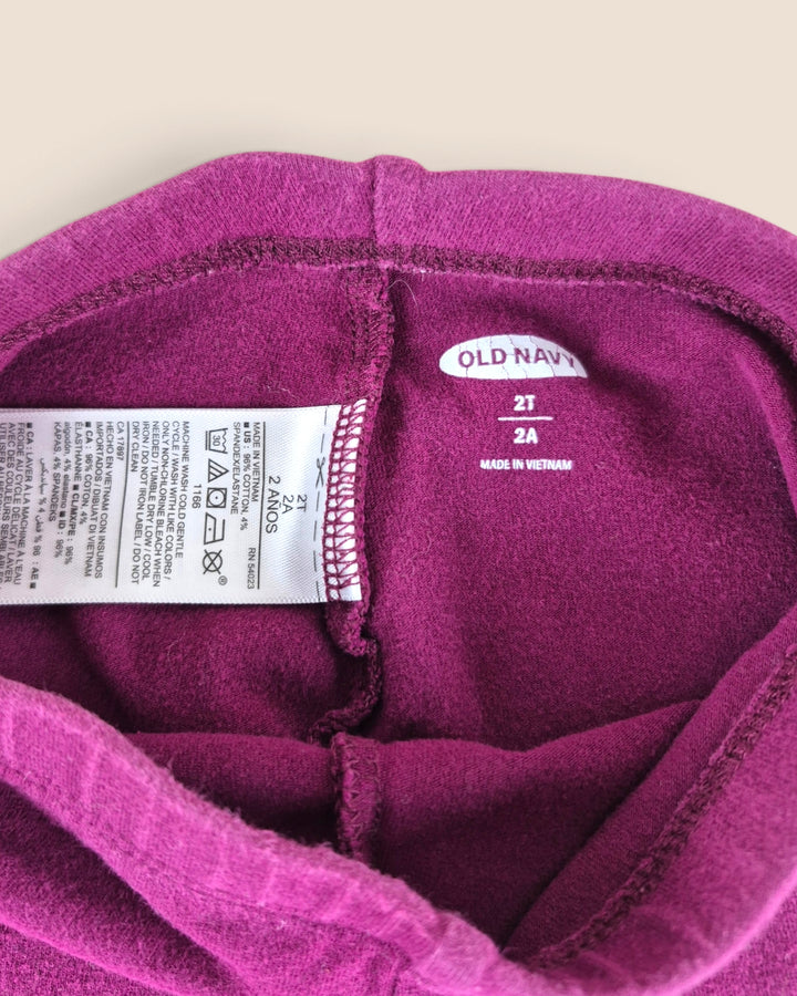 Pre-Loved Old Navy Maroon Leggings Girls 2Y | Betty’s Marketplace
