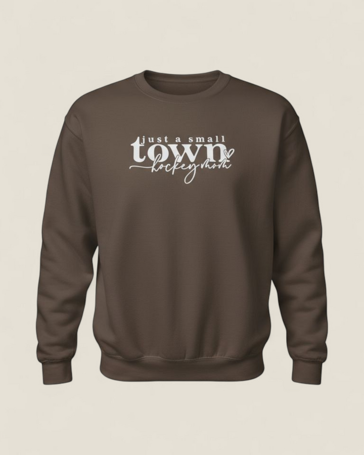 Audreeve, Small Town Hockey Mom Crewneck Sweaters
