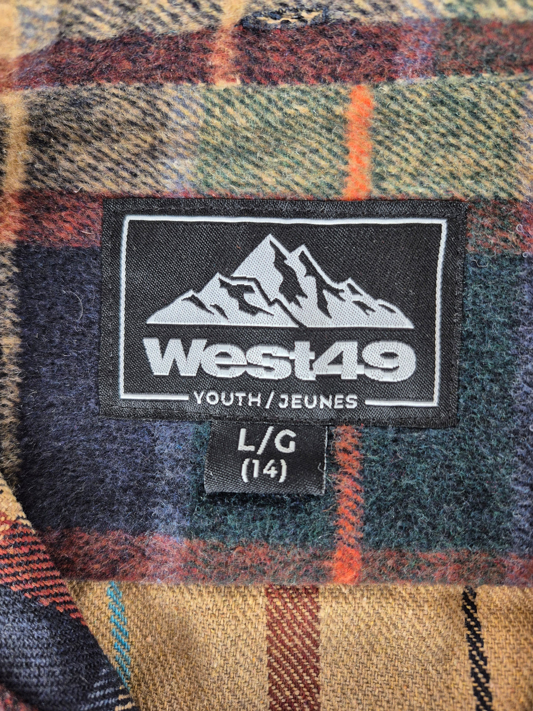 Pre-Loved West 49 Plaid Spring/Fall Jacket Youth Large 14Y | Betty’s Marketplace