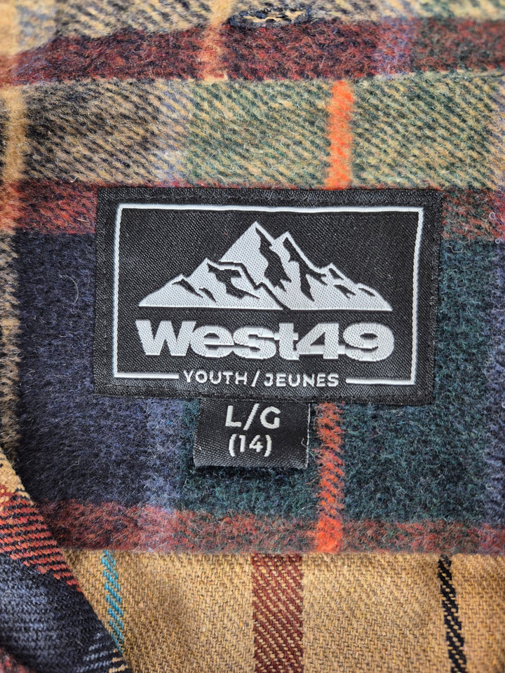 Pre-Loved West 49 Plaid Spring/Fall Jacket Youth Large 14Y | Betty’s Marketplace