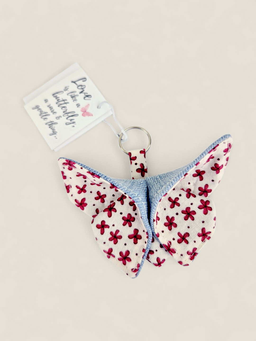 Izzyrai Handmade, Fabric Butterflies With Sticker