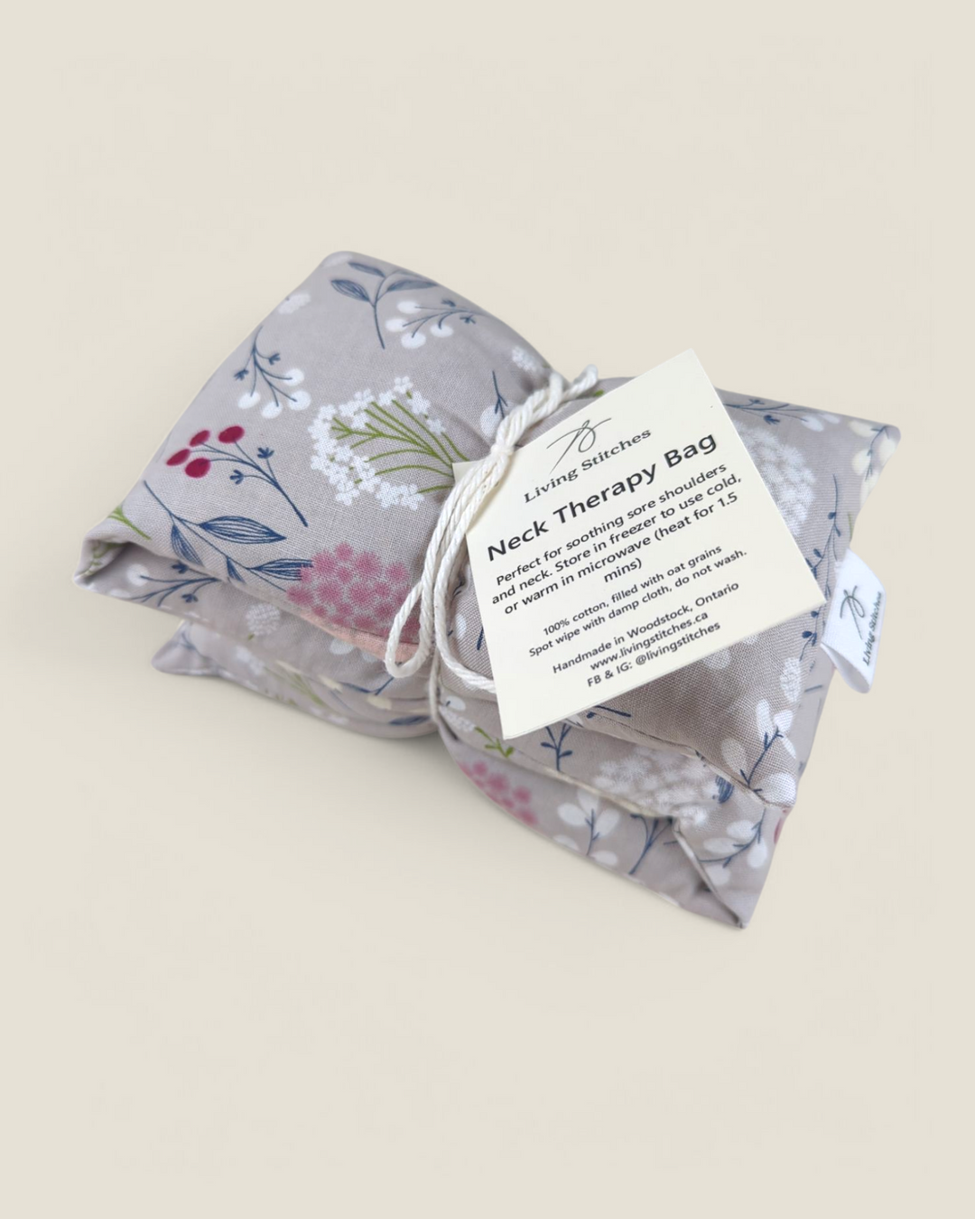 Living Stitches, Hot Cold Neck Therapy Bags