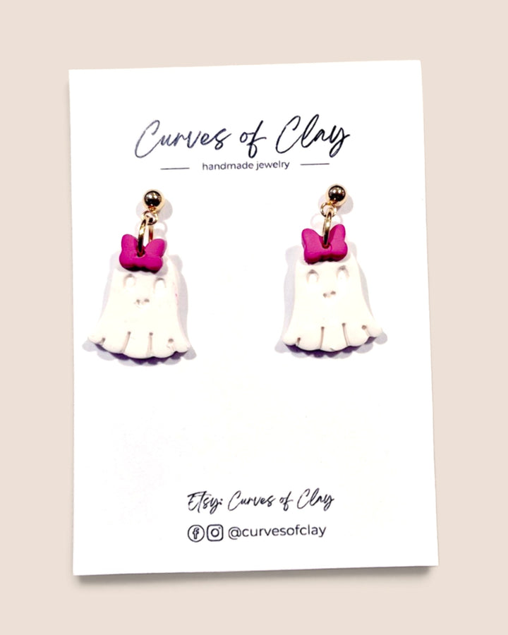 Curves of Clay, Autumn and Halloween Dangle Earrings