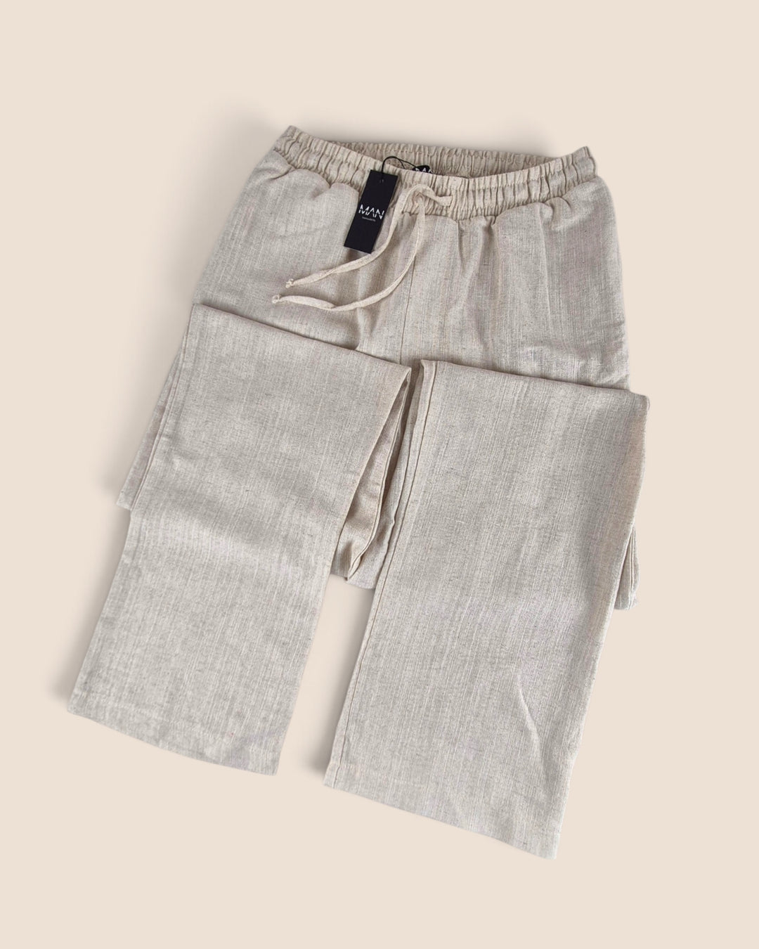 Pre-Loved Boohooman Tan Linen Pants Mens Small | Betty’s Marketplace
