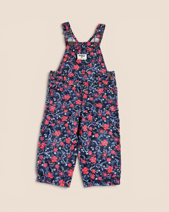 Pre-Loved Oshkosh Floral Overalls Girls 12M | Betty’s Marketplace