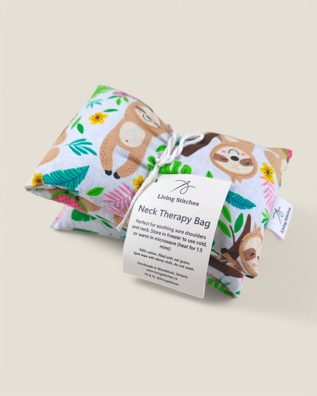 Living Stitches, Hot Cold Neck Therapy Bags
